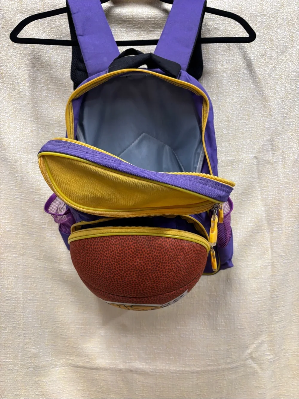 Lakers Kids Purple & Yellow Basketball Backpack